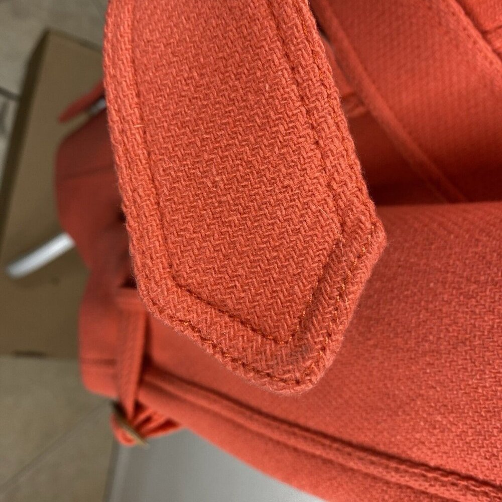 J Crew Coat Jacket Women's Coral Sz 2 Stadium Cloth Nello Gori Wool Belted - Picture 14 of 16